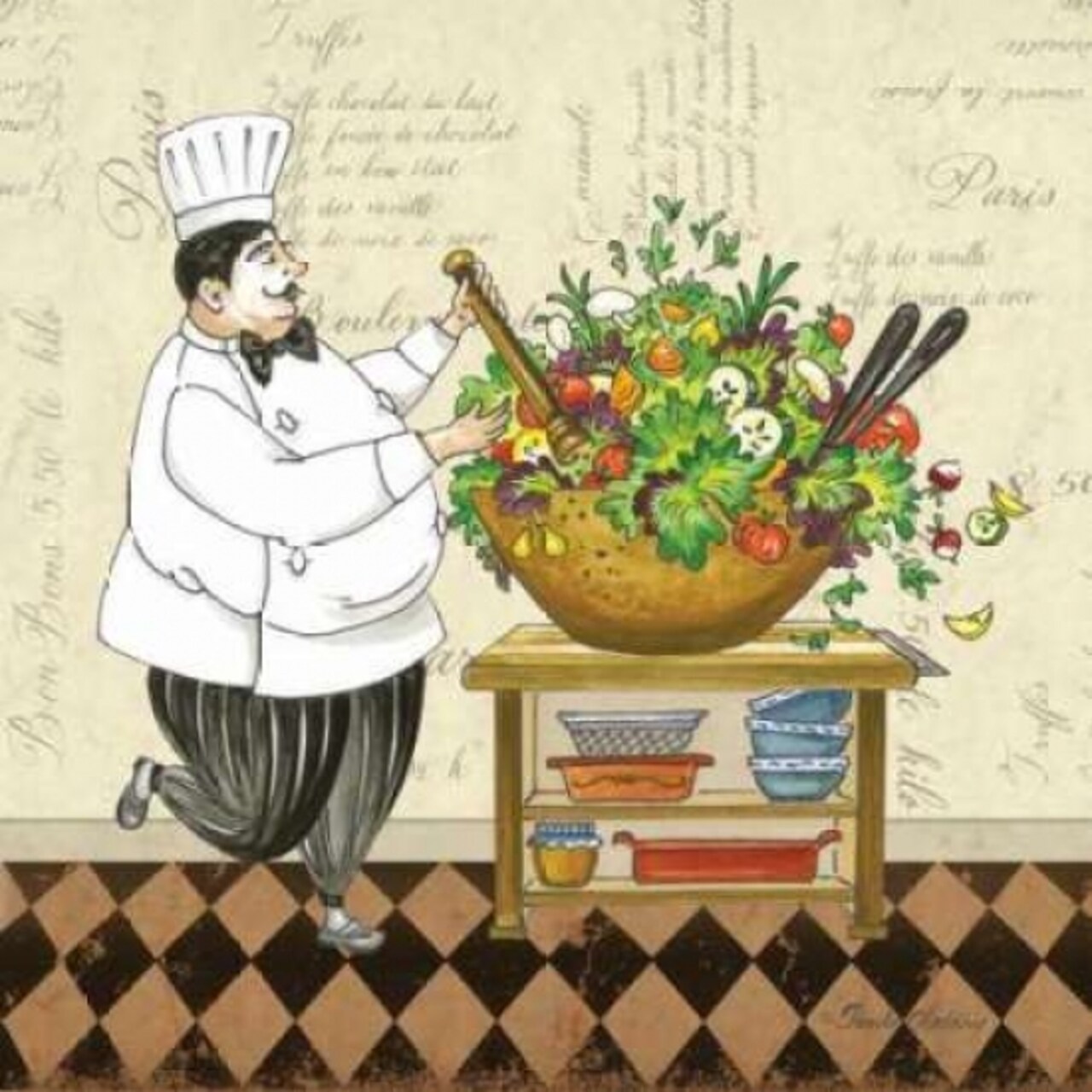Chef Salad Poster Print by Pamela Gladding - Item # VARPDXGLA544